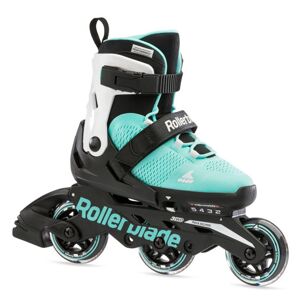 Rollerblade Microblade 3wd - Inline Rulleskøjte Aqua/hvid 33-36.5 Aqua/White