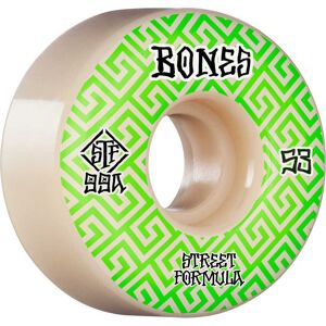 Bones Hjul Bones Wheels Skateboard Hjul Patterns Stf 99a 53mm White V2 Locks 4-Pak 53mm Green