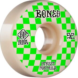 Bones Hjul Bones Wheels Skateboard Hjul Patterns Stf 99a 52mm White V3 Slims 4-Pak 52mm Green