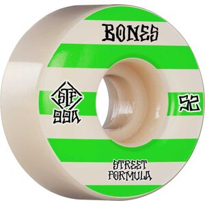 Bones Hjul Bones Wheels Skateboard Hjul Patterns Stf 99a 52mm White V4 Wide 4-Pak 54mm Green
