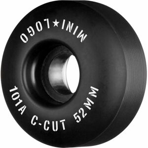 Mini Logo Skateboard Hjul C-Cut 52mm 101a Black 4-Pak 52mm Sort