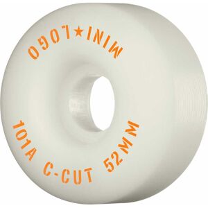 Mini Logo Skateboard Hjul C-Cut 52mm 101a White 4-Pak 52mm Hvid