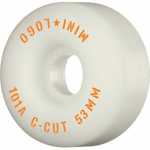 Mini Logo Skateboard Hjul C-Cut 53mm 101a White 4-Pak 53mm Hvid