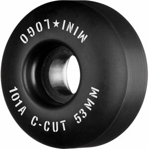 Mini Logo Skateboard Hjul C-Cut 53mm 101a Black 4-Pak 53mm Sort