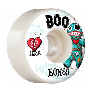 Bones Hjul Bones Wheels Pro Stf Skateboard Hjul Boo Voodoo 55mm V4 Wide 103a 4-Pak 55mm Hvid