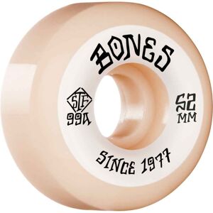 Bones Hjul Bones Wheels Stf Skateboard Heritage Roots 52mm V5 4pk Hvid 52mm Hvid