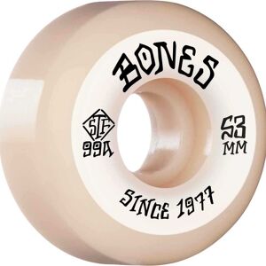 Bones Hjul Bones Wheels Stf Skateboard Heritage Roots 53mm V5 4pk Hvid 53mm Hvid