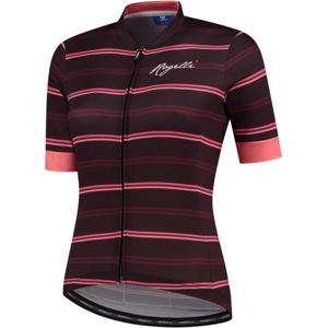 Rogelli Stripe Lady Cykeltrøje, Bordeaux/pink, Xs - Dame - Rød