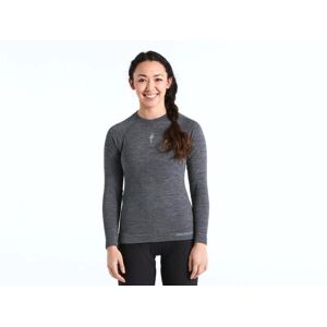 Specialized Merino Seamless Ls Dame Base Layer, Grey, L/xl - Dame - Grå