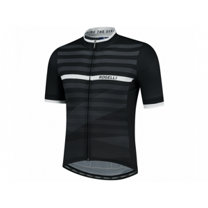 Rogelli Stripe Cykeltrøje, Black/white, Xxl - Mand - Sort