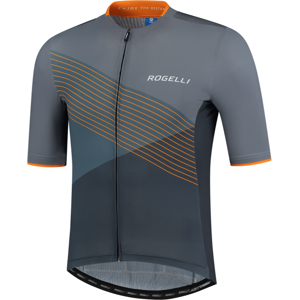 Rogelli Spike Cykeltrøje, Grey/orange, Xxl - Mand - Grå