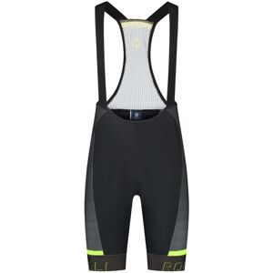 Rogelli Hero 2 Bib Cykelshorts, Black/fluor, Xxl - Mand - Gul / Sort