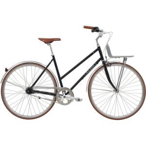 Raleigh Yate Cargo Black - Damecykel - 2024, 56cm - Med Frontlad - Sort - Dame