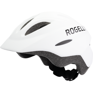 Rogelli Start Børnecykelhjelm, White/black, M/52-56 Cm - Hvid - Cykelhjelm Børn