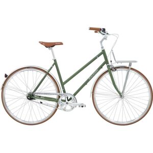 Raleigh Yate Cargo Green - Damecykel - 2024, 52cm - Med Frontlad - Grøn - Dame