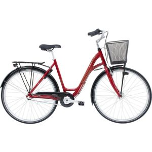 Winther Shopping Alu 3 Red - Damecykel - 2024, 52cm M. Kurv - Rød - Dame