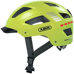 Abus Hyban 2.0 Led Cykelhjelm, Signal Yellow, M/52-58cm - Gul - Cykelhjelm Voksen