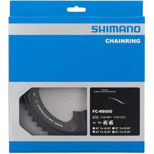 Shimano Ultegra R8000 11-Speed Klinge, 53t - Sort