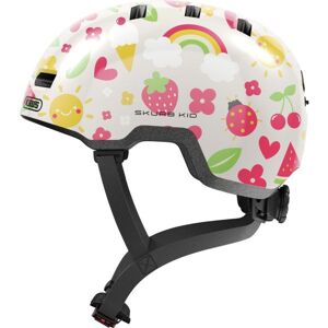 Abus Skurb Kid Cykelhjelm, Cream Summer, S/45-50cm - Hvid - Cykelhjelm Børn