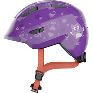 Abus Smiley 3.0 Cykelhjelm, Purple Star Shiny, S/45-50cm - Lilla - Cykelhjelm Børn