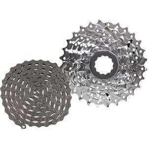 Sram Pg-850 Kassette, 12-26t / Pc-830 8-Speed Kæde - Sølv