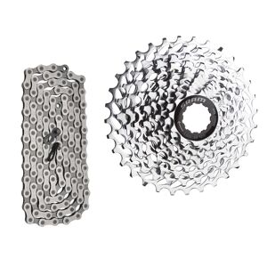 Sram Pg-1050 Kassette, 11-23t / Pc-1031 10-Speed Kæde - Sølv