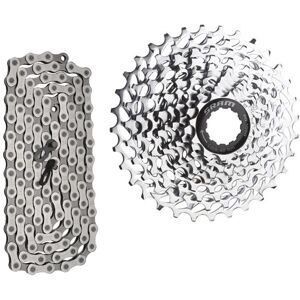 Sram Pg-1050 Kassette, 11-28t / Pc-1031 10-Speed Kæde - Sølv