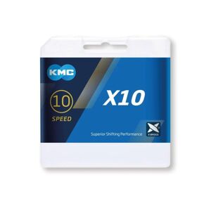 Kmc X10 10-Speed Kæde, 114 Link - Grå