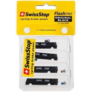 Swissstop Flash Pro Original Bremsegummi, 4 Stk - Sort