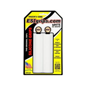 ESI Grips Esi Racers Edge Cykelhåndtag, White - Hvid