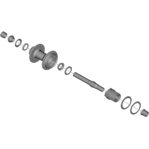 Shimano Mt501 Akselsæt M. Micro Spline Body - Sort