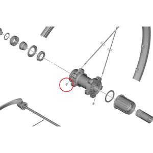 Shimano Navhylster Nippel - Sort