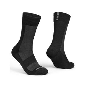 Gripgrab High Winter Sock Cykelstrømper, Black, (41-44) - Mand - Grå / Sort