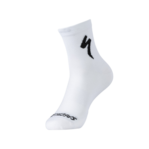 Specialized Soft Air Road Mid Strømper, White/black, M/40-42 - Mand - Hvid