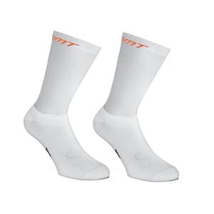 Dmt Classic Race Strømper, White/orange, 42-45 - Mand - Hvid