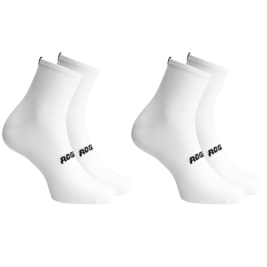 Rogelli Essential 2-Pack Strømper, White, 40-43 - Mand - Hvid