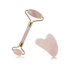 Comforth Scandinavia Gua Sha Sæt m. Ansigtsruller Pink Kvarts