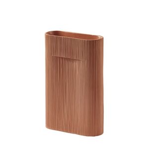 Muuto Ridge Vase H35 Cm - Terracotta