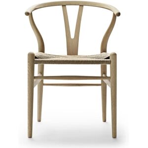 Carl Hansen & Søn Ch24 Y-Stol - Sæbebehandlet Eg/naturflet