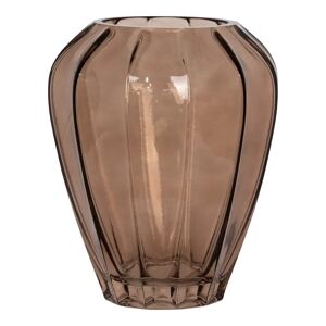 House Nordic Vase - Vase I Glas, Brun, Ø22x29 Cm