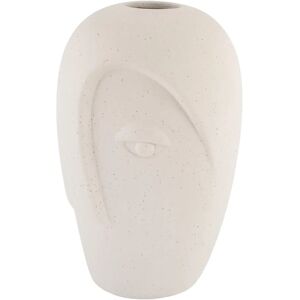 House Nordic Vase - Vase I Keramik, Sand, Ansigt, 12,5x13x19,5 Cm