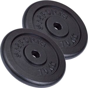 FF Europe Vægtskiver - Sæt 20kg (2x10kg), 30/31mm, Sort