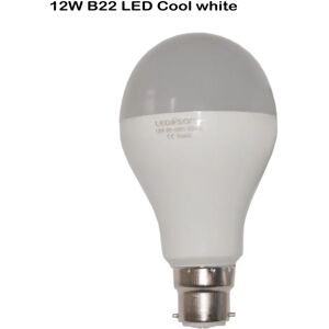 Ledsone B22 Led-Lys 12w, Kølig Hvid 6000k, Ikke Dæmpbar