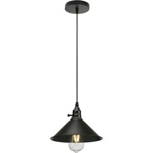 Ledsone Vintage Industriel 3-Vejs Loftspendel Metal Retro Loft Hang Lampeskærm