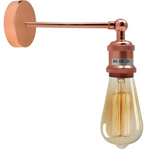 Ledsone Industriel Rosa Guld Retro Justerbare Væglamper Vintage Stil Lampetlampe Monteringssæt