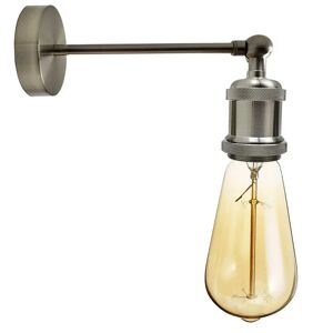 Ledsone Industriel Satin Nikkel Retro Justerbare Væglamper Vintage Stil Lampetlampe Fitting Kit