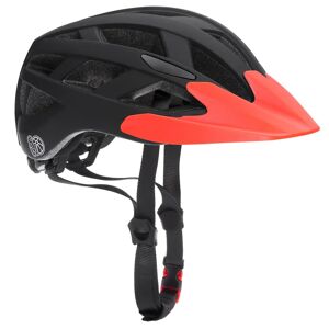 Deuba Cykelhjelm Til Børn S-M Led Justerbar 50-57cm Visir 3-13 År Bmx Mountainbike Ce-Certificeret, Farve/størrelse: Sort-Orange S