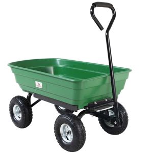 Deuba Have Tip Cart Grøn 300 Kg 75l