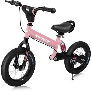 Deuba Børnecykel Fra 2 År, 50kg, Pneumatiske Dæk, Affjedring, Pink.