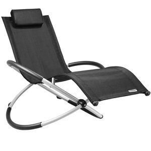 Deuba Ergonomisk Lounger Neapel - 170 X 75 X 82 Cm - Sort